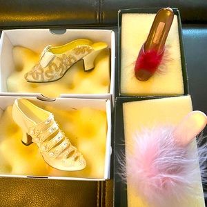 Collectibles, Just the Right Shoe (2), Beauty Parade (2), four total, decor